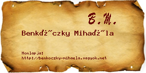 Benkóczky Mihaéla névjegykártya